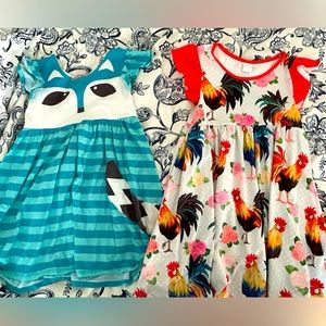 Size 6 Boutique dresses. Jelly the pug & Penelope Plumm